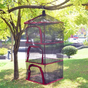 걸어서 말리는 다용도 식기건조망 캠핑 메쉬 드라이어 설거지망 4단