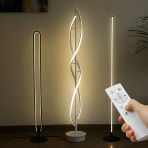 [온라인아울렛] 바네스데코 LED 장스탠드 리모컨 무드등 웨이브 플로어 조명