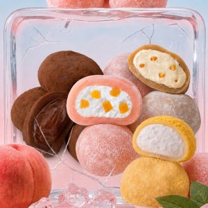 달콤 쫀득 아이스찰떡 40gx8개입/ 복숭아 초코 생크림 모찌 찹쌀떡 과일떡 냉동떡 떡선물세트