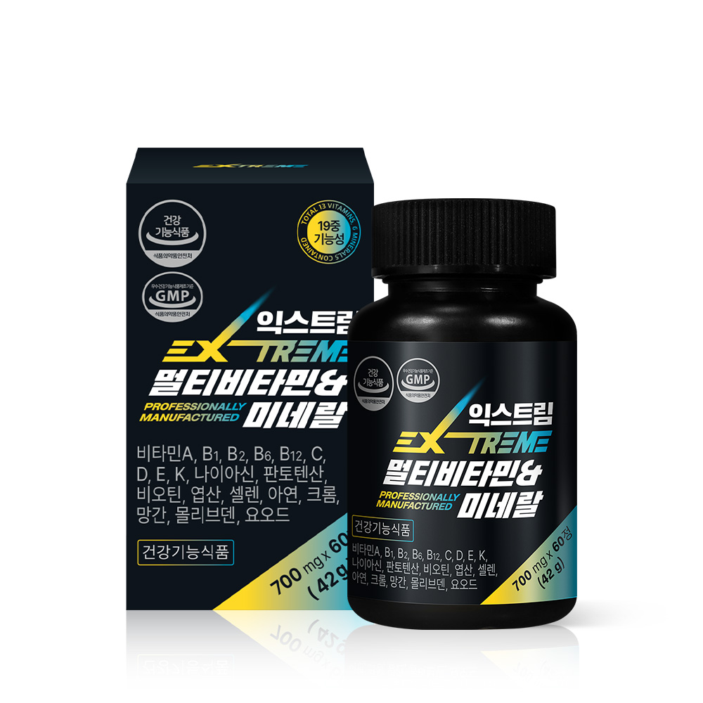 <b>익스트림</b> 종합 멀티비타민 미네랄 60정, 1개