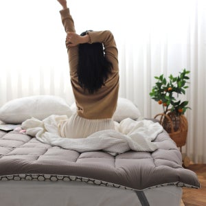 구르미온 침대 바닥 토퍼 차박 매트리스 접이식 요 SS Q K LK KK 전자파차단