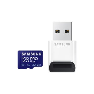 삼성 마이크로SD카드 128GB PRO PLUS+리더기 블랙박스 메모리 카드 128기가