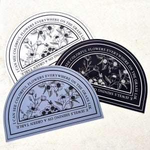 포시엘라 빨아쓰는 규조토 발매트 3세대 욕실 주방 매트 북유럽 꽃반원 60x40