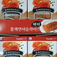 FOOD&C 훈제연어 페퍼 슬라이스 270G x 2팩 아이스박스포장 /코스트코