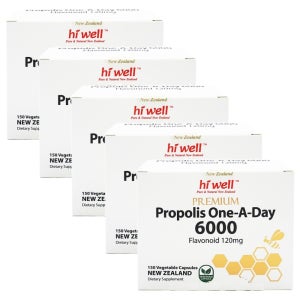 하이웰 뉴질랜드 프리미엄 프로폴리스 6000mg 원어데이 150캡슐 x 5 PROPOLIS