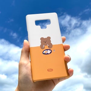 갤럭시노트9 케이스 하드 그립 스마트톡 잇브런치 옐로 세트