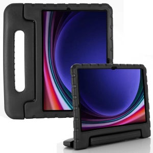 에바폼 어린이 안전 핸드그립 범퍼 태블릿 케이스 stc006 블랙, 갤럭시 탭 S9+-S9 FE+-S10+