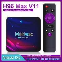 H96 MAX 스마트TV 셋탑박스 4k hd box bluetooth 4.0 box