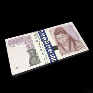 2차천원 나1000원 지폐 다발 (완전미사용) A급다발