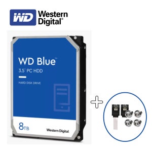 WD BLUE 하드디스크 HDD 8TB 데스크탑용 WD80EAAZ 8테라