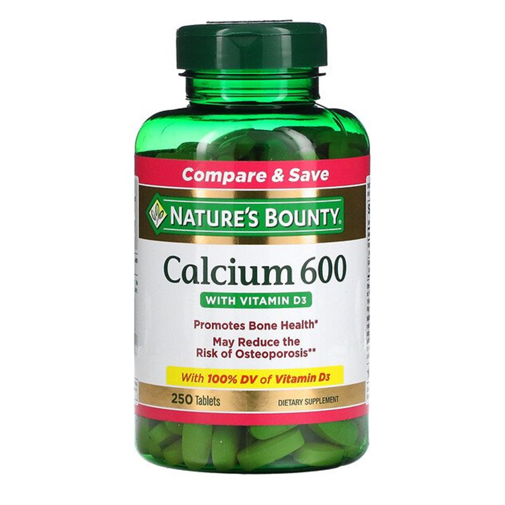 네이쳐스바운티 <b>칼슘 600 위드 비타민 D3</b> 250정