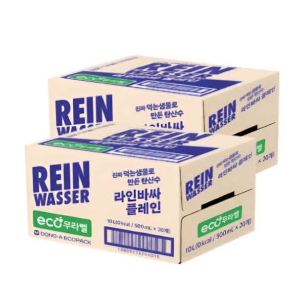 동아오츠카 라인바싸 탄산수 플레인 500ml 40개
