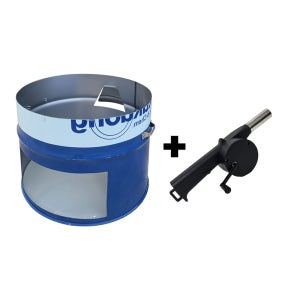 드럼통 화덕+풍로 (옛날 화로 가마솥 받침대)