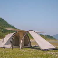 네이처하이크 장박 캠핑 글램핑 리빙쉘 거실형 쉘터 터널형 클라우드 베젤 오토 텐트