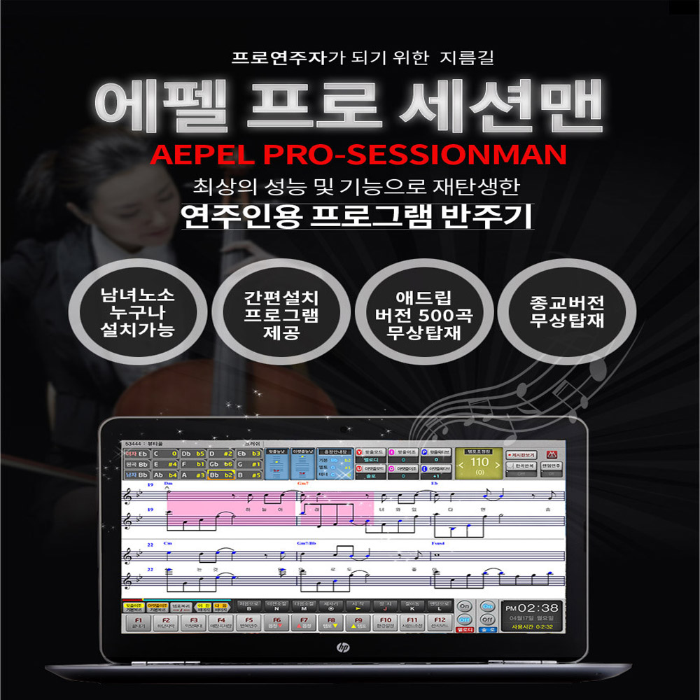 AEPEL 에펠 프로 세션맨 연주인용 프로그램 반주기