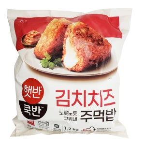 햇반 쿡반 김치치즈 주먹밥 1.2kg (100g x 12입) /아이스박스포장