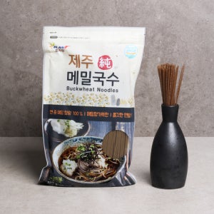 국산 100% 제주 순 메밀국수 메밀면 냉소바 건면 1팩 500g