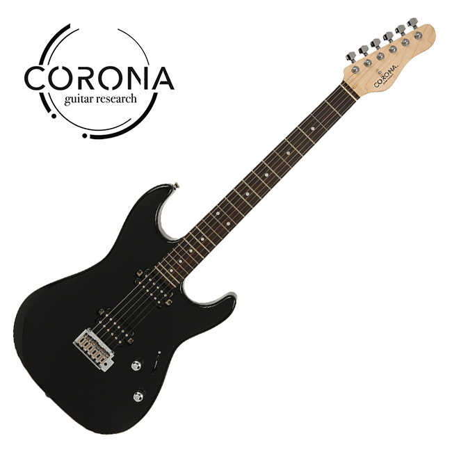Corona 코로나 일렉기타 모던 스탠다드 Black (Laurel) 앰프포함