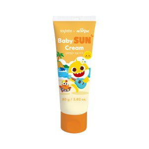 소이베베X핑크퐁 아기상어 베이비 워셔블 선크림 80g (SPF35++)