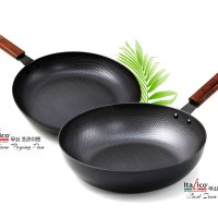 이탈리코 무쇠 코팅 주물팬 1+1 프라이팬 28cm + 궁중팬 28cm