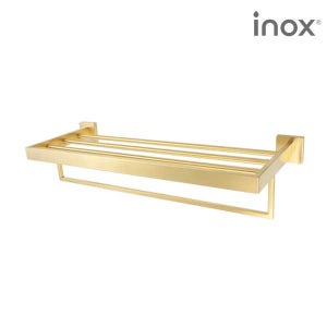 아이녹스 욕실 2단 선반 수건걸이 JT5-001 무광 골드