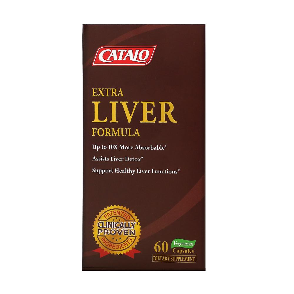 Catalo Naturals <b>엑스트라</b> Liver <b>포뮬러</b> 밀크씨슬 베지테리언 캡슐 60정