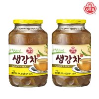 오뚜기 힐링타임 생강차 1kg 2개(병) 액상차 꿀생강차