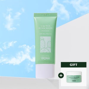 야다 선인장 선스크린 35ml(+클렌징밤 25ml) 밀림 백탁현상 없는 선크림