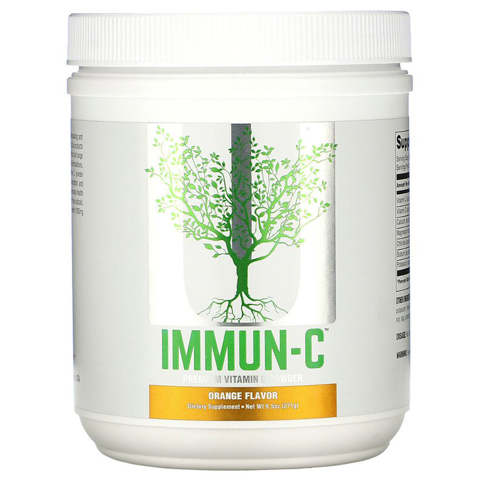 Universal Nutrition <b>유니버셜 뉴트리션</b> 이뮨 C 프리미엄 <b>비타민</b>C 파우더 오렌지맛 271g