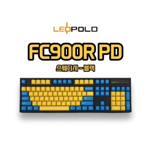 레오폴드 FC900R 스웨디시 블랙 기계식 키보드 FC900R 블루킹콩 영문자판