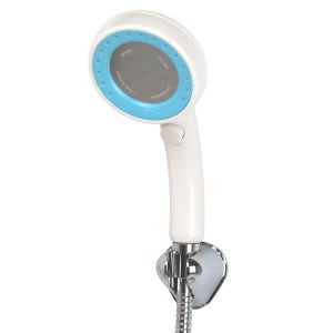 뱅뱅이 샤워기헤드 블루 360도회전 수압상승 스탑버튼