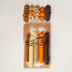 [샘플구매]샤브레쿠키 5종 냉동생지 쿠키 샘플용(2.5kg) 쿠키도우 카페납품 쿠키만들기