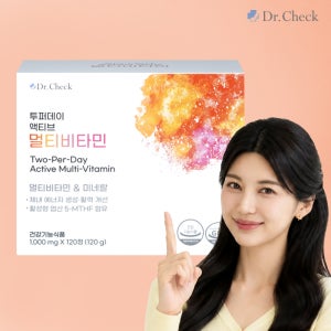 닥터체크 투퍼데이 액티브 멀티비타민 4박스구매시 쇼핑백증정 120정, 1개