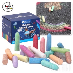 물로 지워지는 야외 수성 바닥분필 아기 워셔블 도로위미니분필 15색 20p