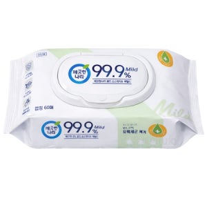 깨끗한나라 클린 손소독 티슈 / 마일드 캡형 60매