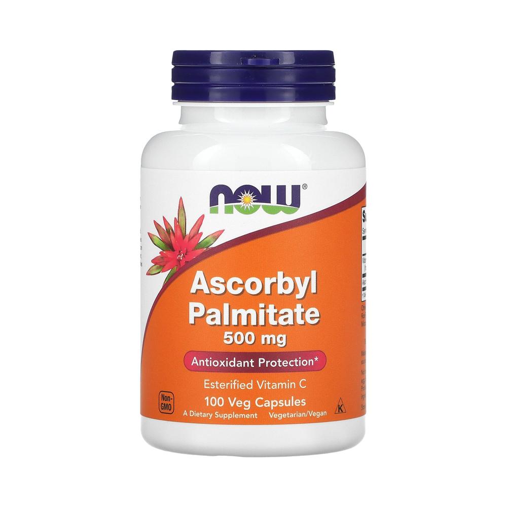 나우 푸드 <b>아스코빌 팔미테이트 500mg</b> 베지 캡슐 100정 Now Foods 비타민씨