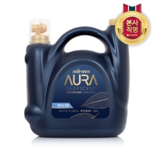 아우라 딥센트 화이트플로럴 섬유유연제 5.5L 1개