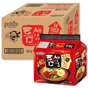팔도 틈새라면 빨계떡 봉지라면 120g 40봉