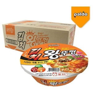 팔도 김치 왕뚜껑 컵라면 110g 18개