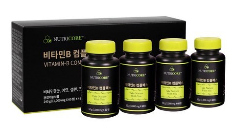 뉴트리코어 비타민B 콤플렉스 1000mg x 60정 x4병
