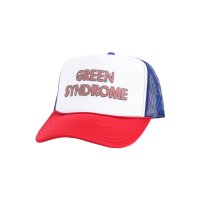 그린 신드롬 GREEN SYNDROME VINTAGE CRACK TRUCKER CAP- RED/WHITE/ROYAL