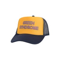 그린 신드롬 GREEN SYNDROME VINTAGE CRACK TRUCKER CAP- NAVY/GOLD/NAVY