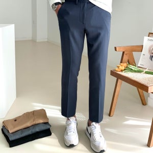 남자 슬랙스 빅 사이즈 편한 숨은 밴딩 스판 정장바지