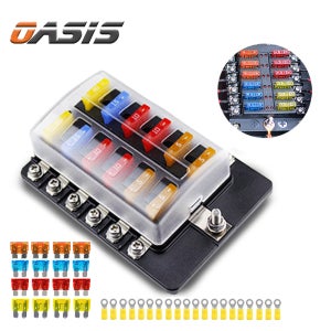 자동차 퓨즈박스 휴즈박스 무접지 12구 홀더 소켓