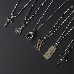 남자 목걸이 써지컬스틸 써지컬 체인 펜던트 스트릿 패션 십자가