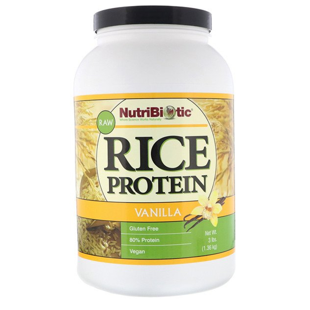 <b>뉴트리바이오틱</b> 로우 라이스 프로틴 바닐라 3 lb 1.36 kg