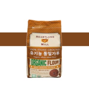 밀배아가 살아있는 유기농 통밀가루 2.27kg (완제품) 허트랜드 하트랜드