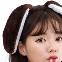 동물 귀 의상 소품 학예회 강아지 머리띠 다크 브라운