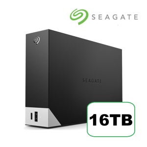 씨게이트 외장하드 OneTouch Hub 외장HDD+데이터 복구 16TB, 블랙