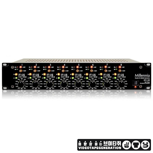 Millennia HV-3D 8-Channel Preamp (밀레니아 HV-3D 8채널 마이크 프리앰프)